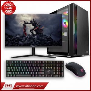 H&H Combo PC Gaming Core I5-10400F vs RTX2060 6Gb Gaming + Tặng Màn 27" 100Hz Cong Full Viền  - New 100%